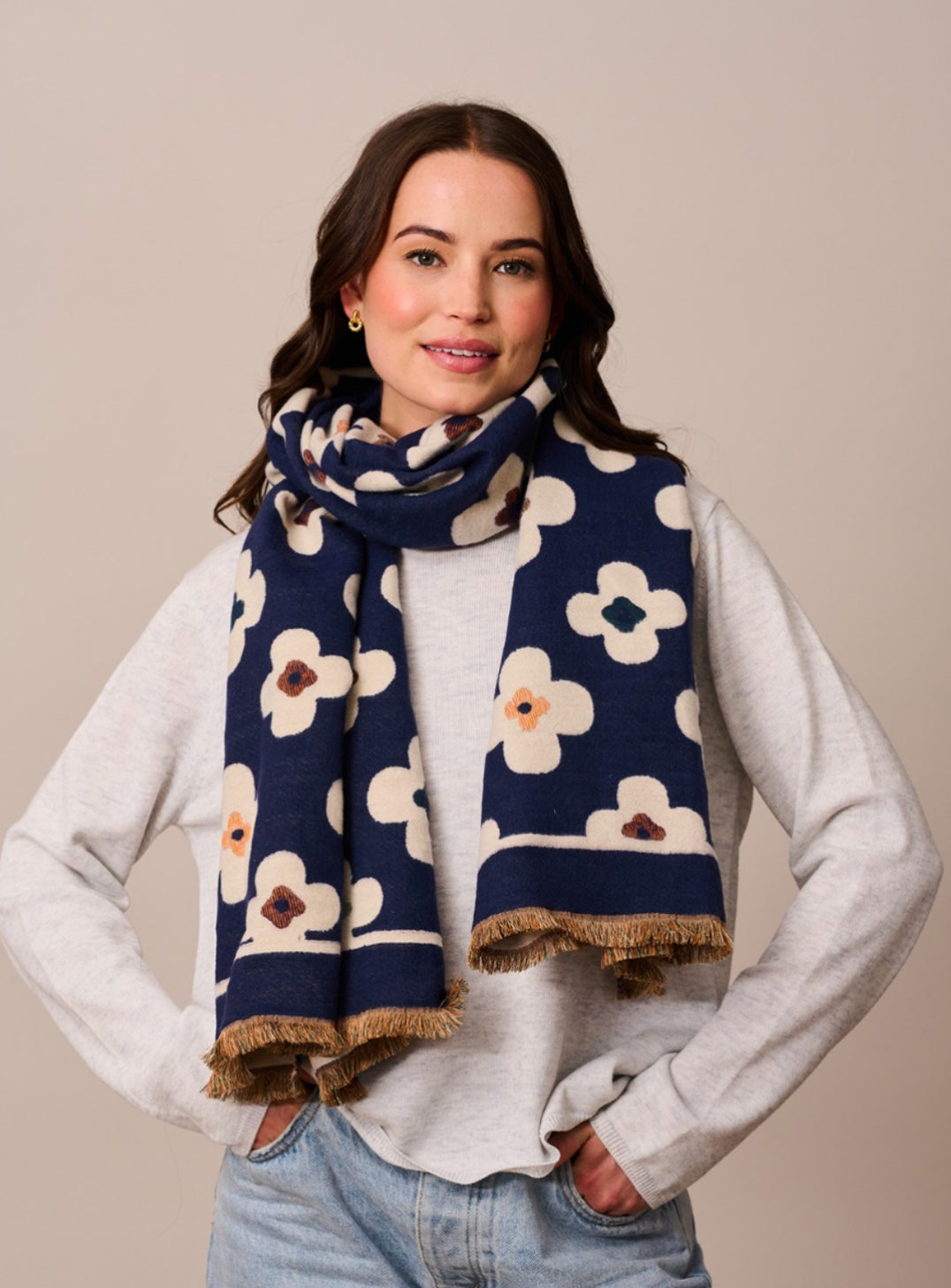 Chunky Flower Scarf