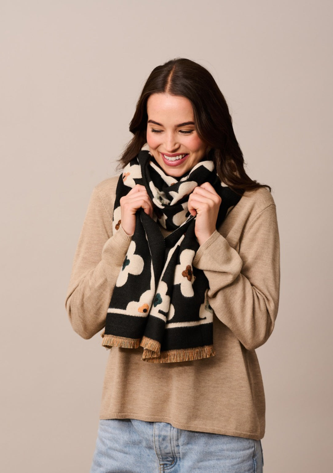 Chunky Flower Scarf