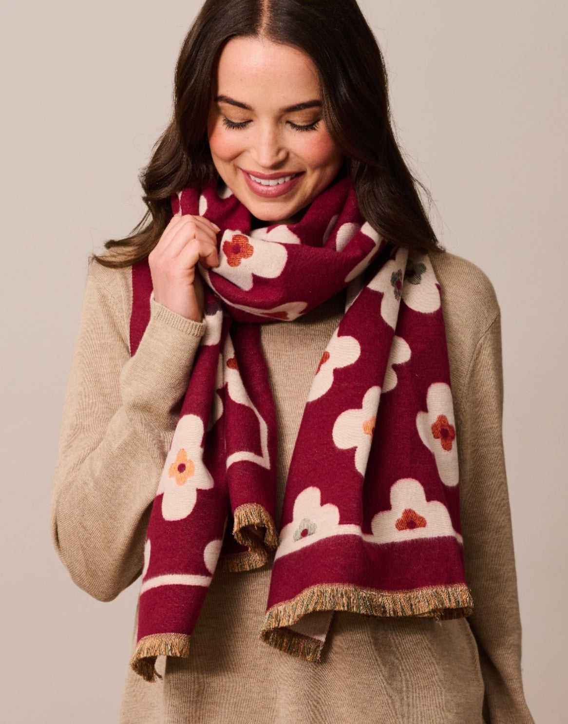 Chunky Flower Scarf