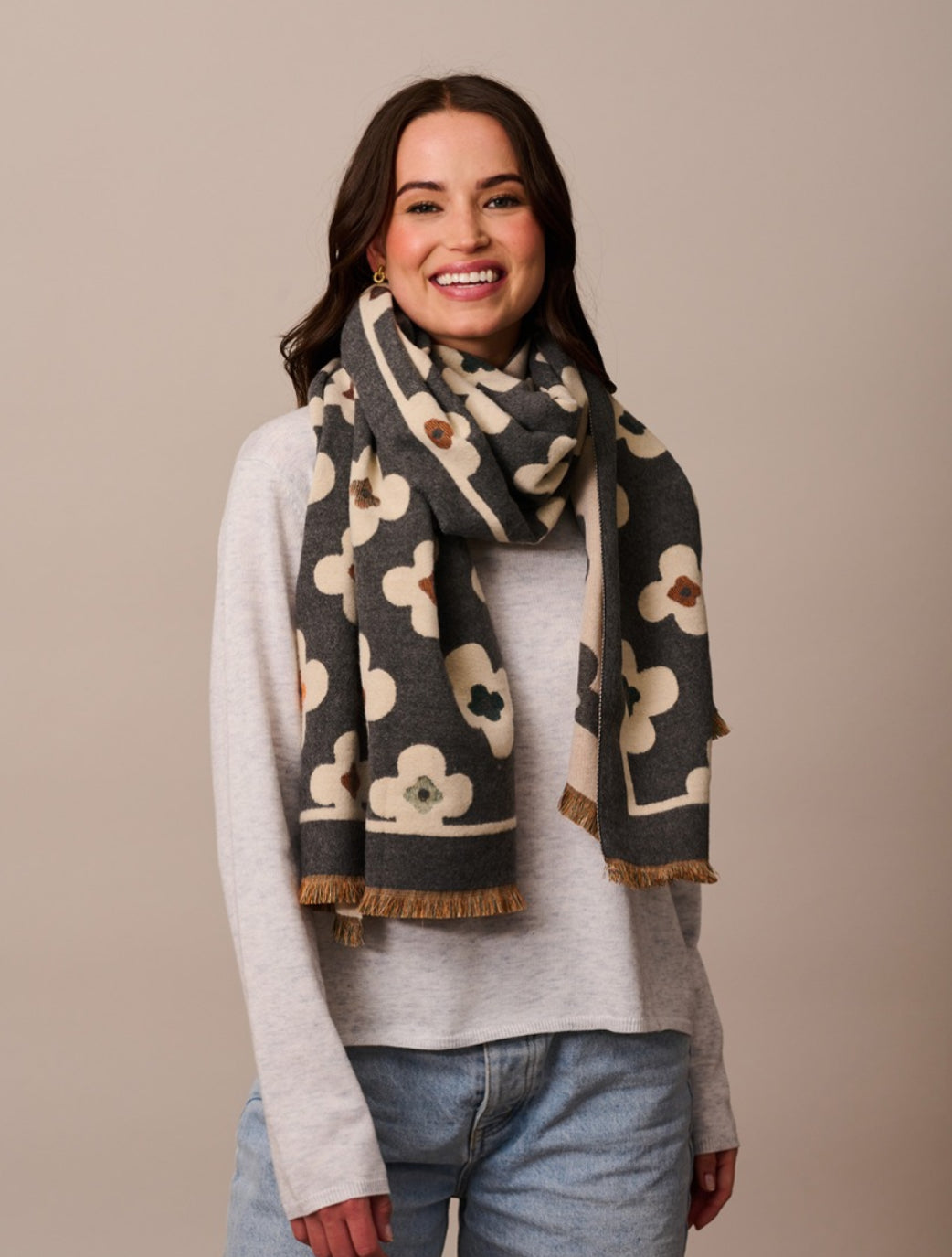 Chunky Flower Scarf