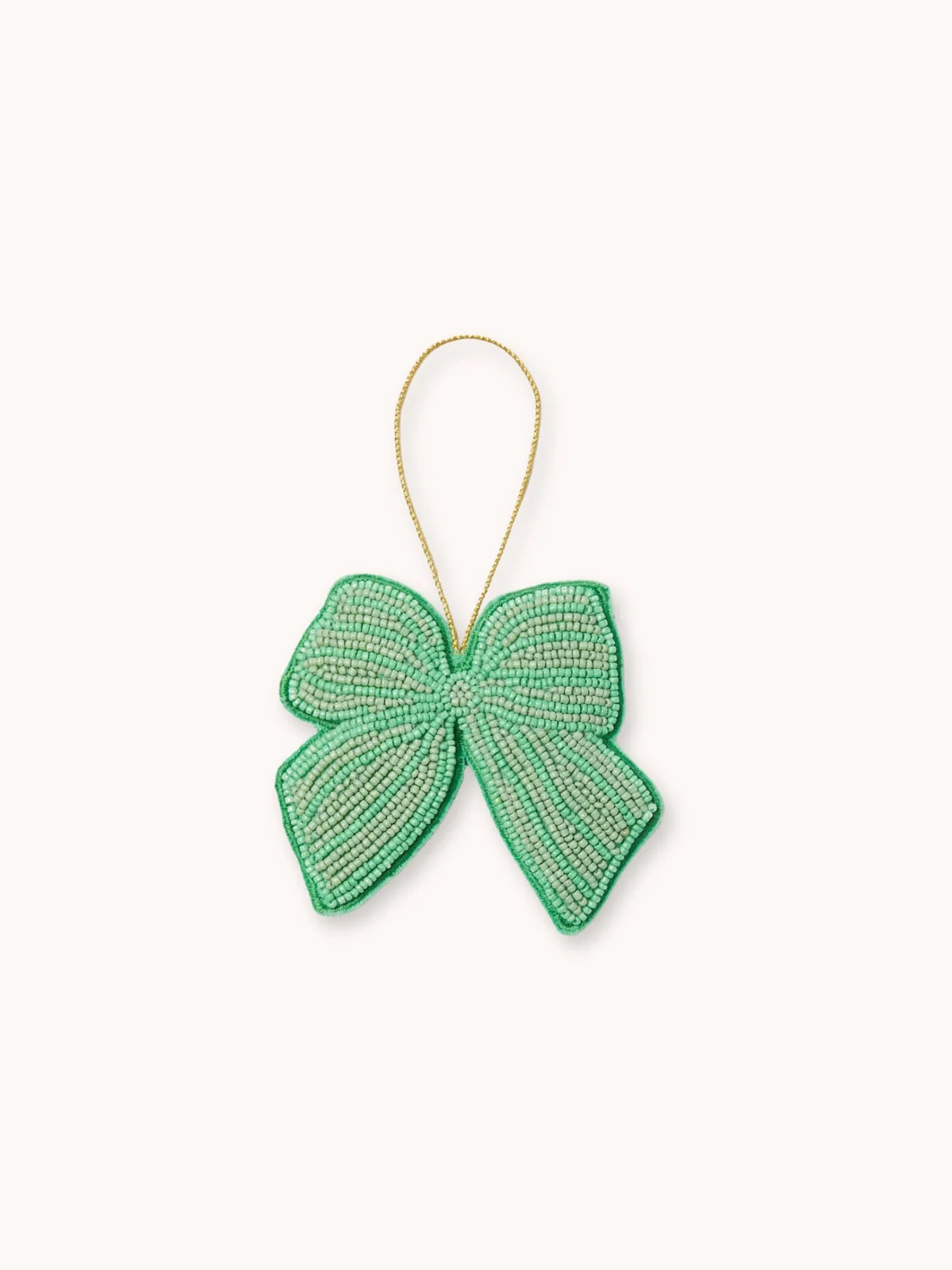 Bonnie and Neil Beaded Bow Decoration - Mint