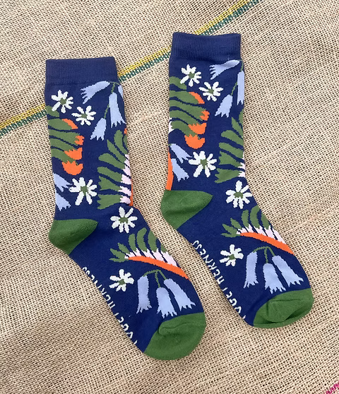 Togetherness Socks - wildflower
