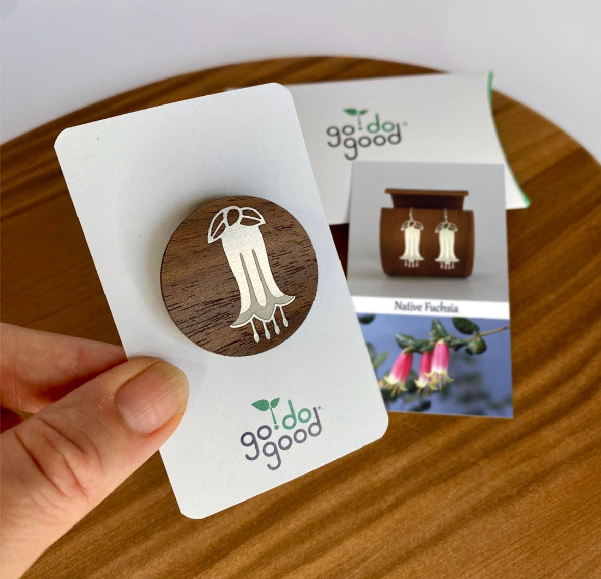 Go Do Good Brooch - Native Fuschia