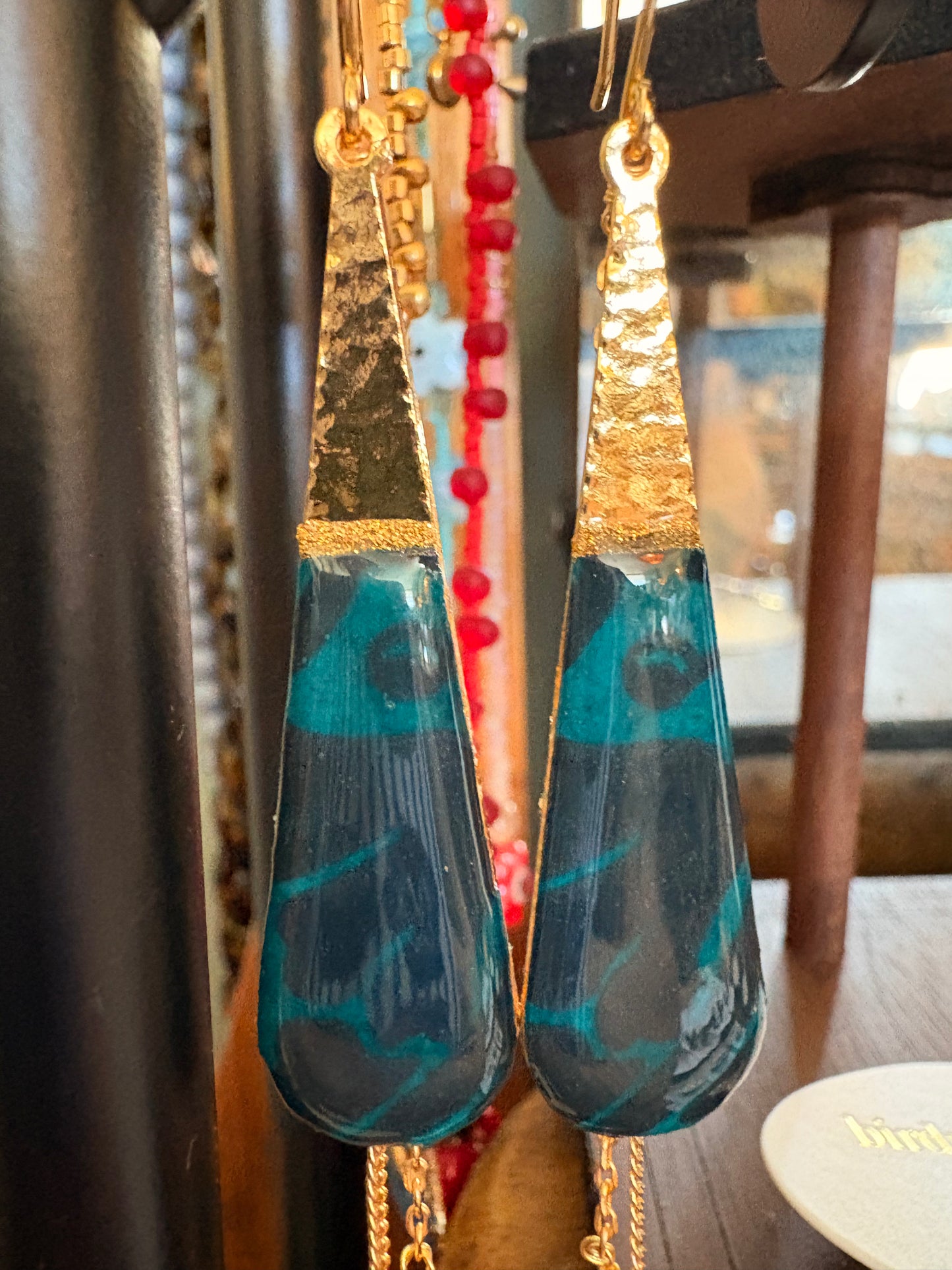Sosol & Sea Layered Earrings - Dark Teal