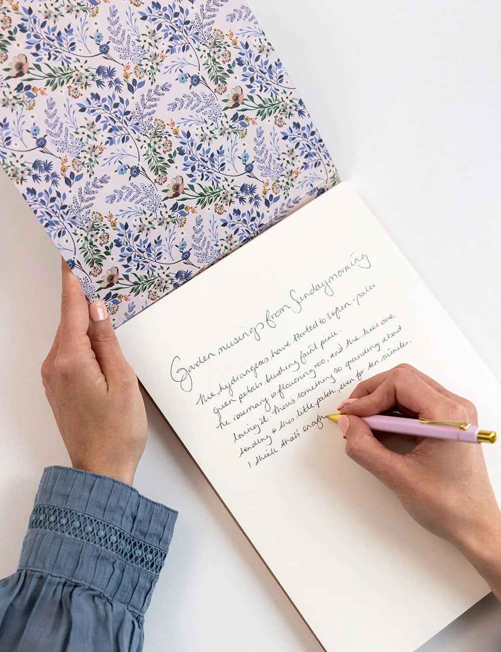 Bespoke Letterpress - Bluebuds Notepad Jumbo Jotter