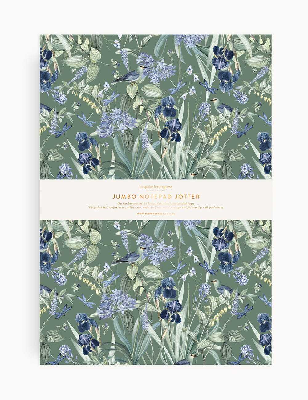 Bespoke Letterpress - Indigo Haven Notepad Jumbo Jotter