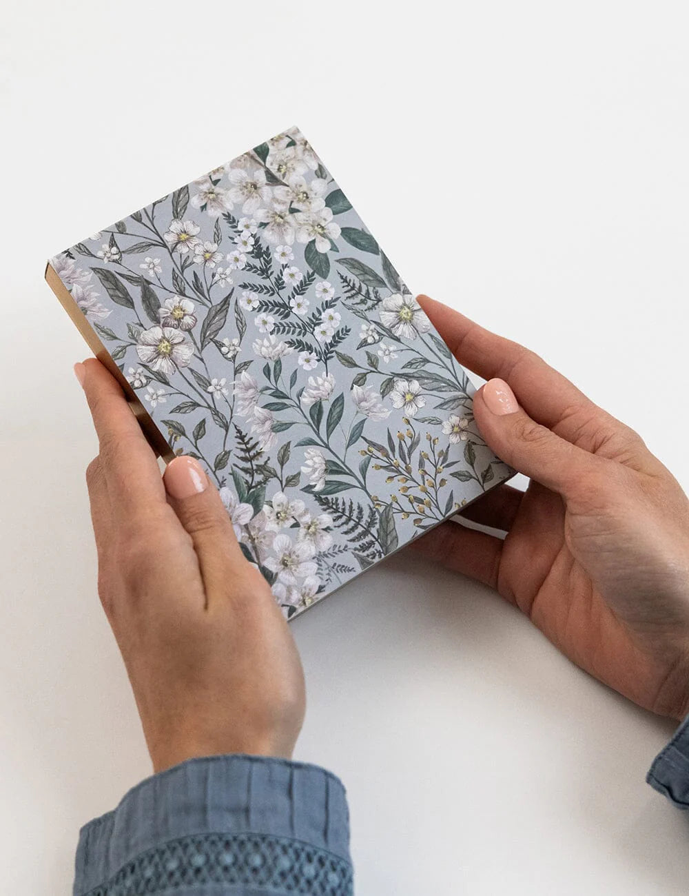 Bespoke Letterpress - Ivory Garden Notepad Mini Jotter