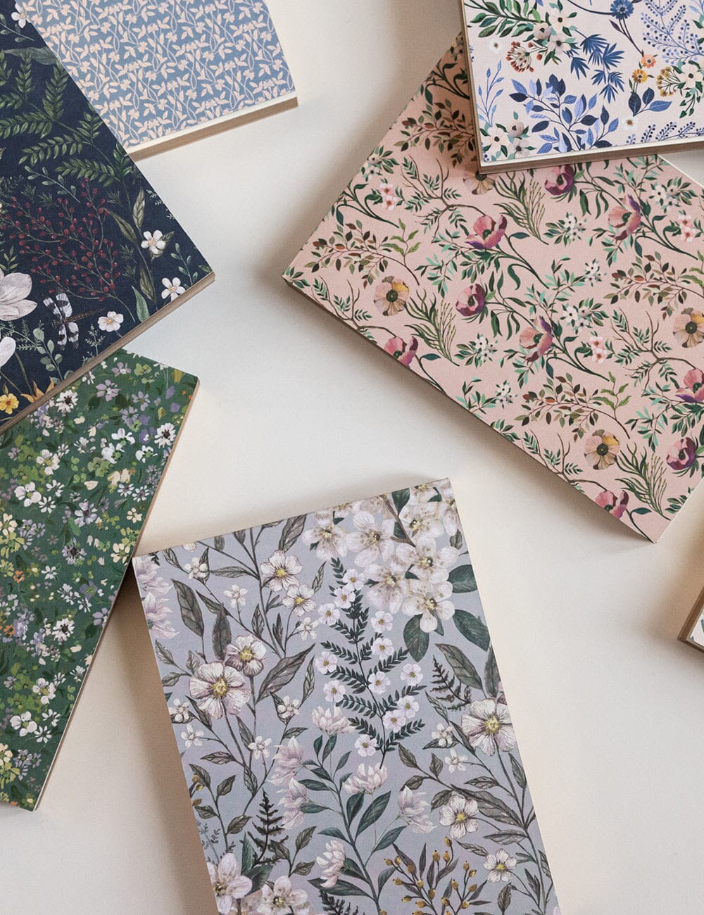 Bespoke Letterpress - Ivory Garden Notepad Mini Jotter
