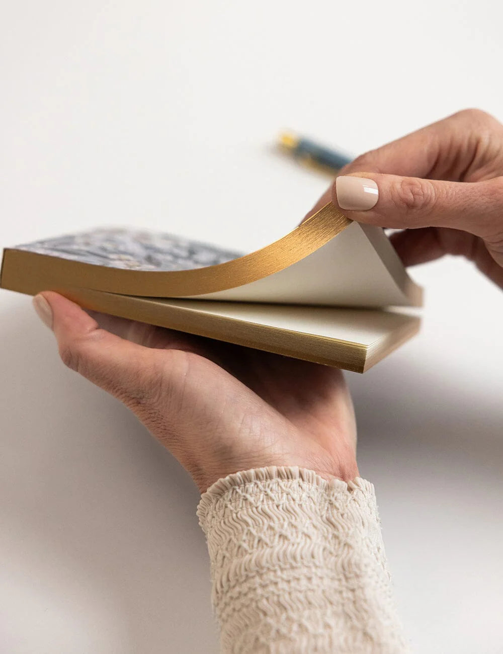 Bespoke Letterpress - Ivory Garden Notepad Mini Jotter