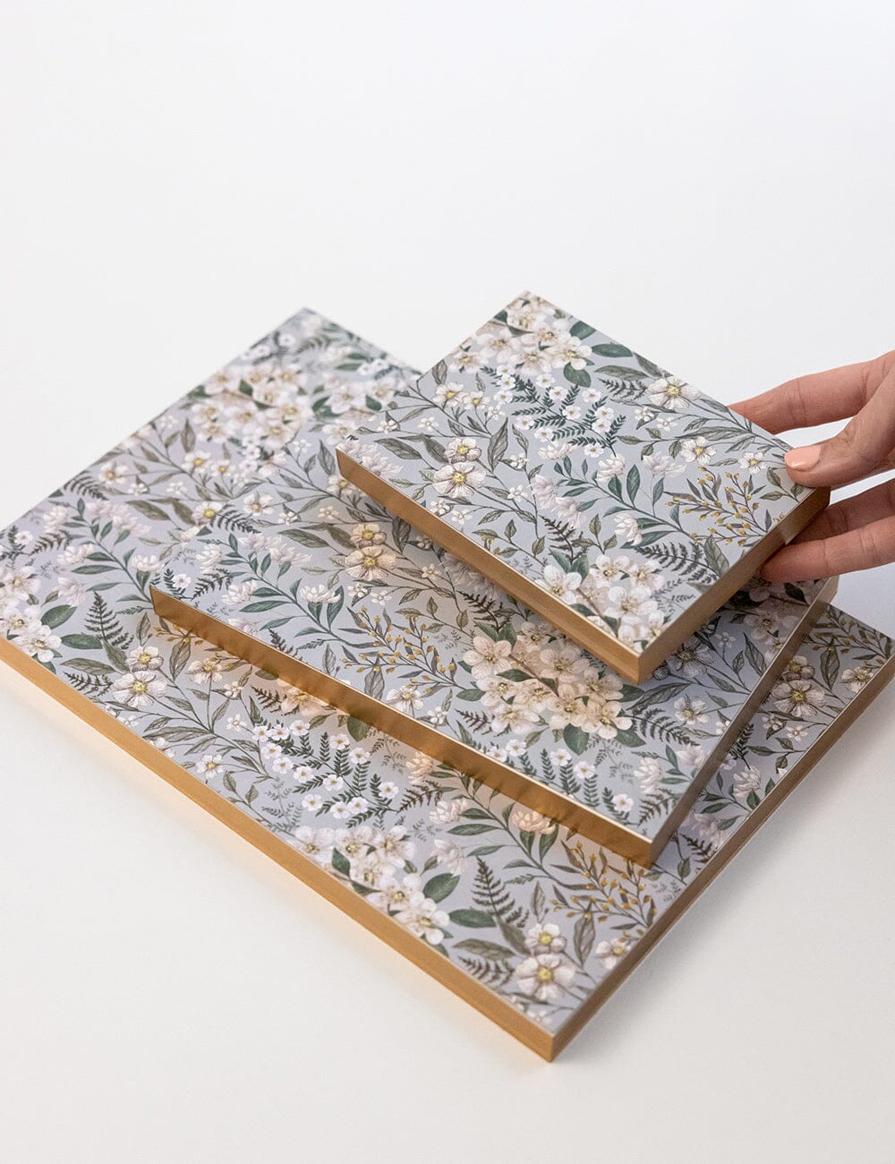Bespoke Letterpress - Ivory Garden Notepad Mini Jotter