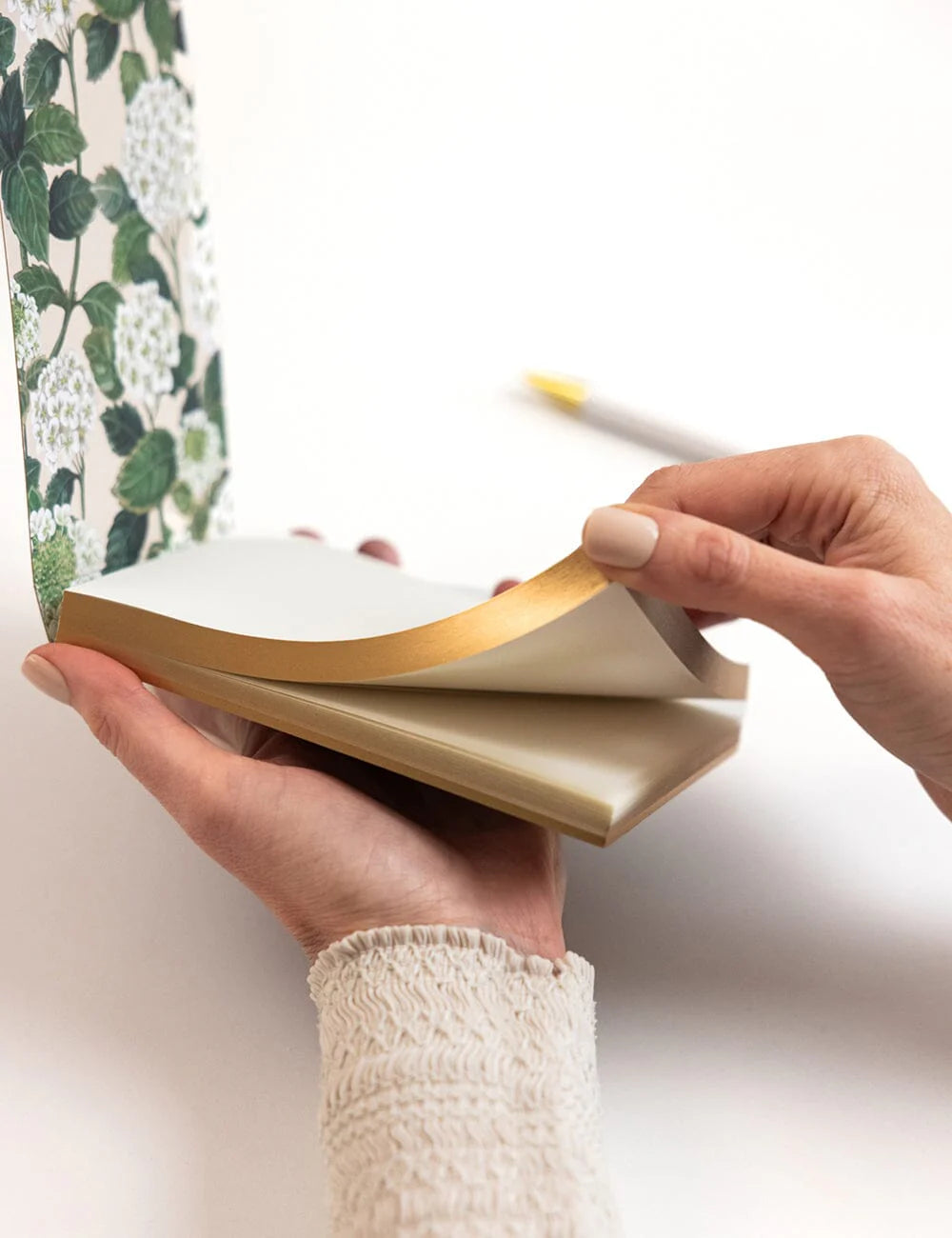 Bespoke Letterpress - Hydrangea Notepad Mini Jotter