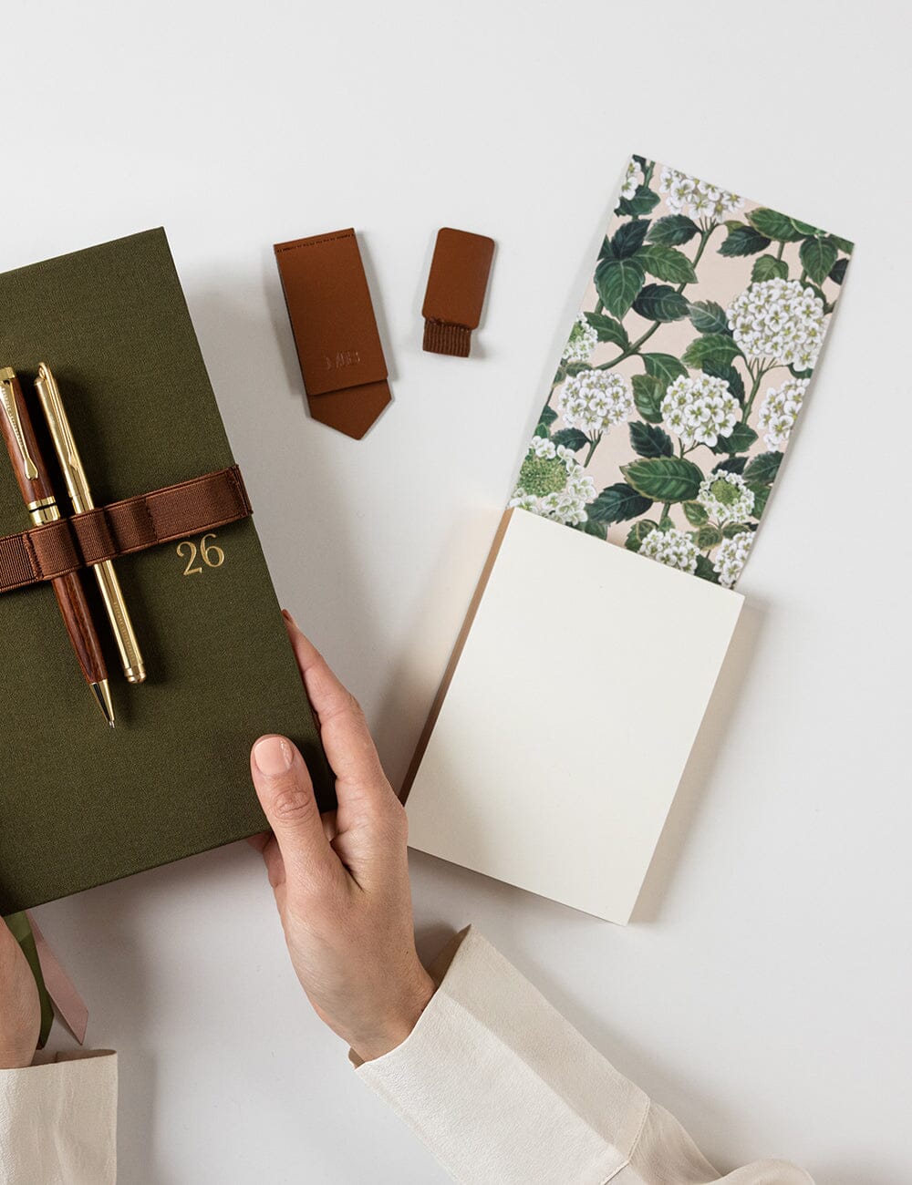 Bespoke Letterpress - Hydrangea Notepad Mini Jotter
