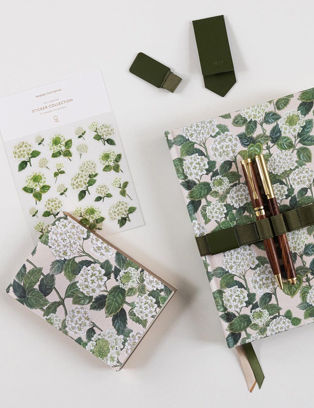 Bespoke Letterpress - Hydrangea Notepad Mini Jotter