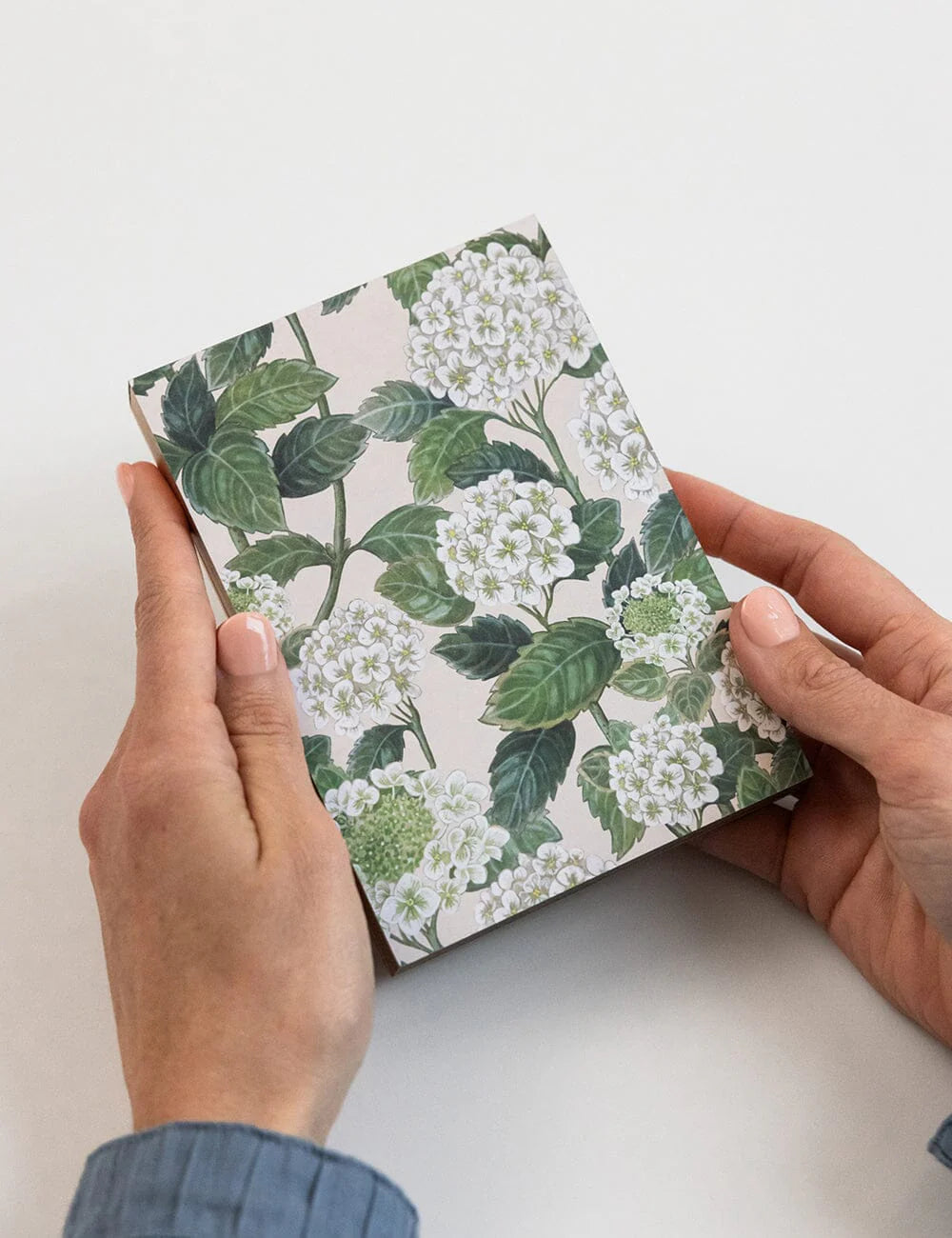 Bespoke Letterpress - Hydrangea Notepad Mini Jotter