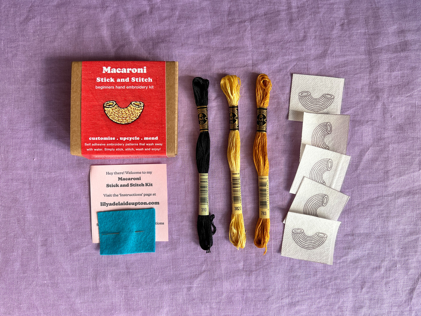 Lily Upton Macaroni Mini Stick and Stitch Kit
