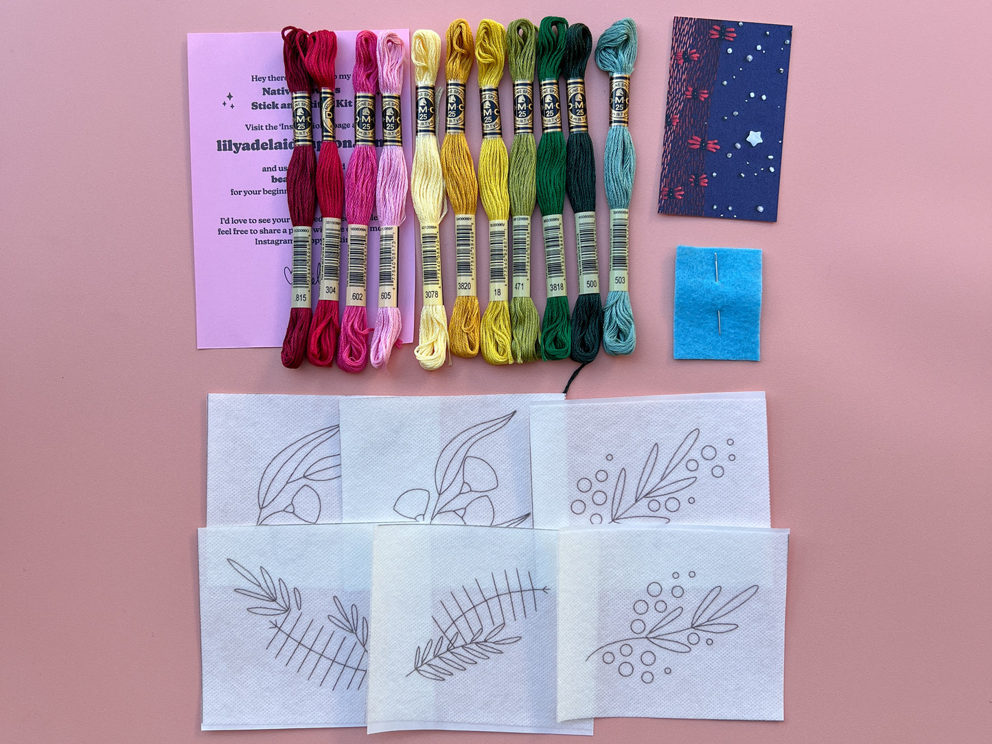 Lily Upton Native Flowers Stick and Stitch Kit