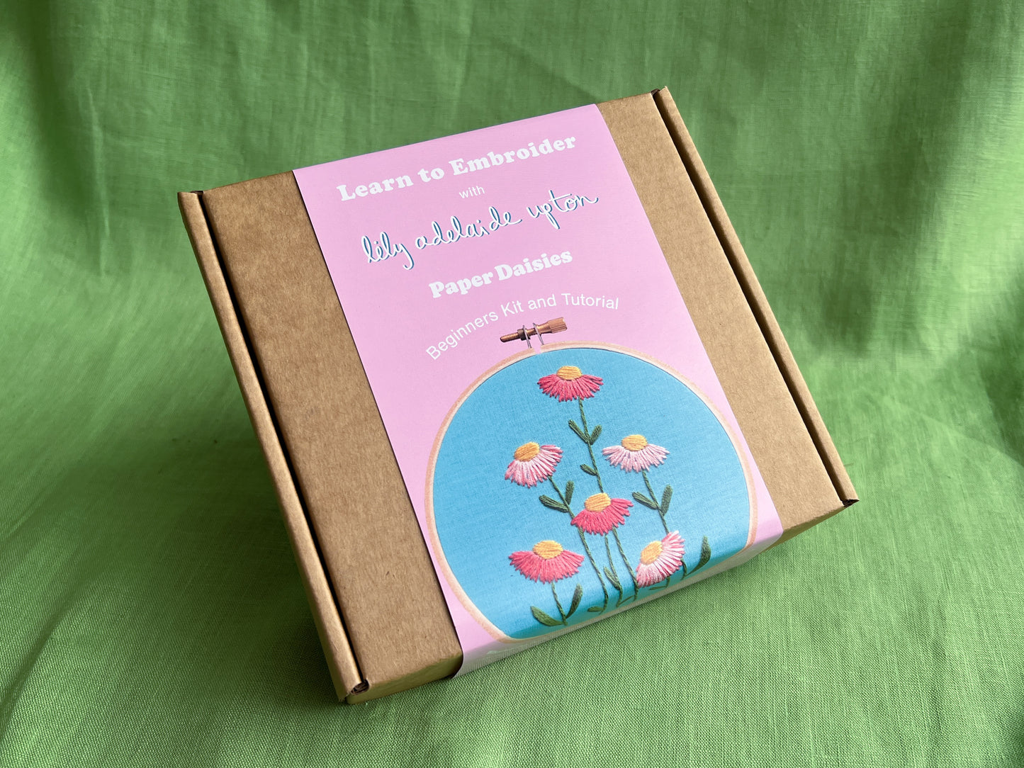 Lily Upton Paper Daisies Mini Hoop Embroidery Kit