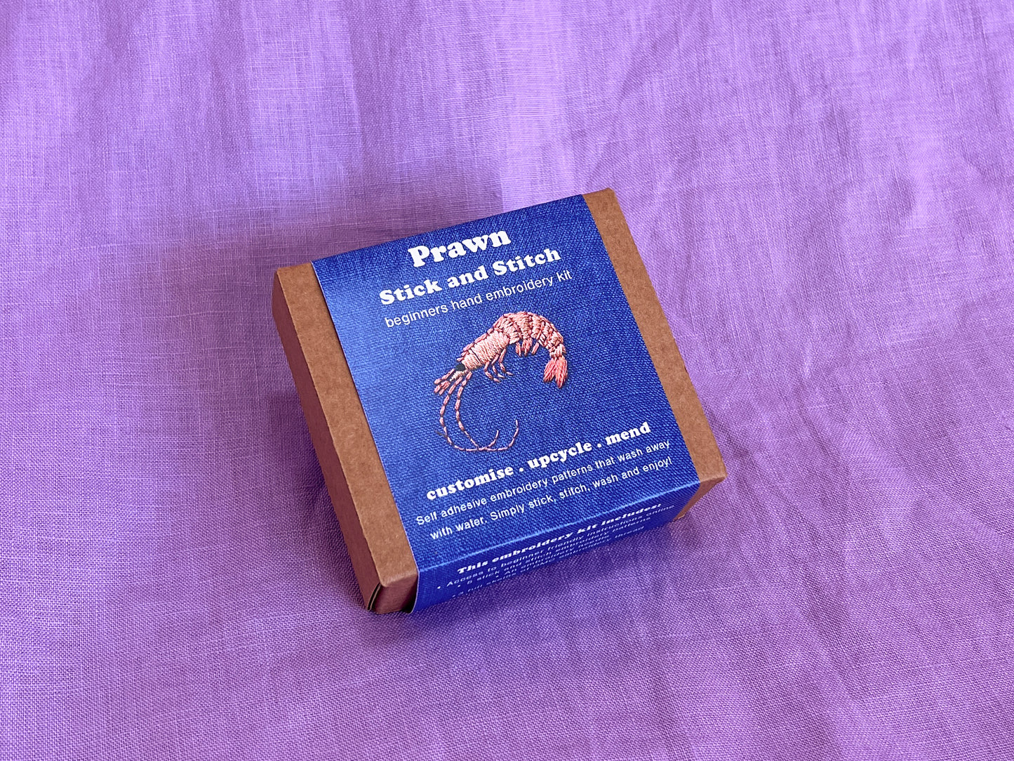 Lily Upton Prawn Mini Stick and Stitch Kit