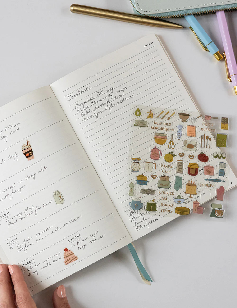 Bespoke Letterpress - Baking Sticker Sheet