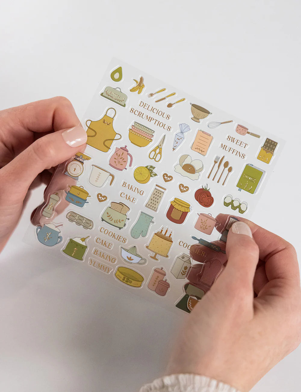 Bespoke Letterpress - Baking Sticker Sheet