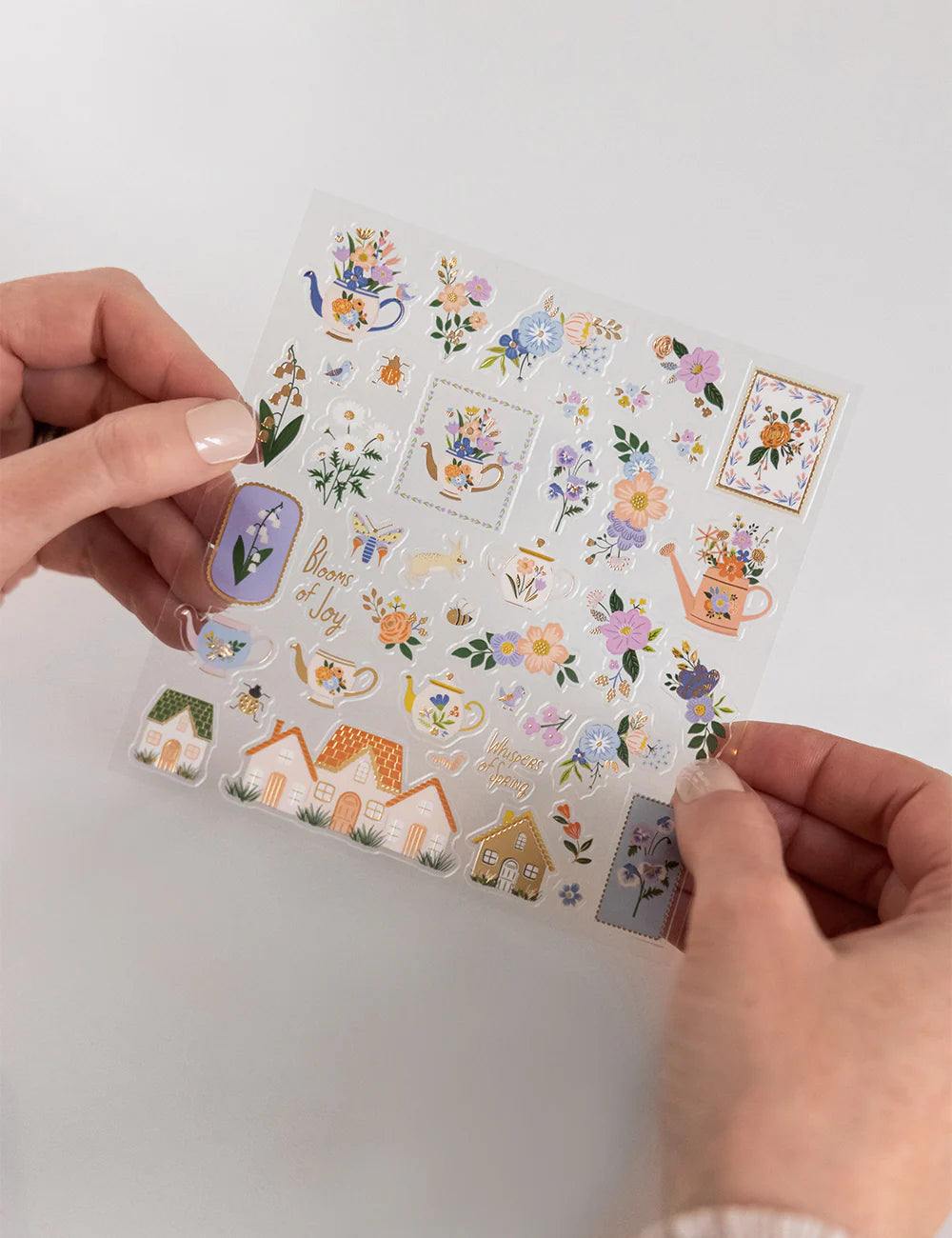 Bespoke Letterpress - Blushing Spring Sticker Sheet