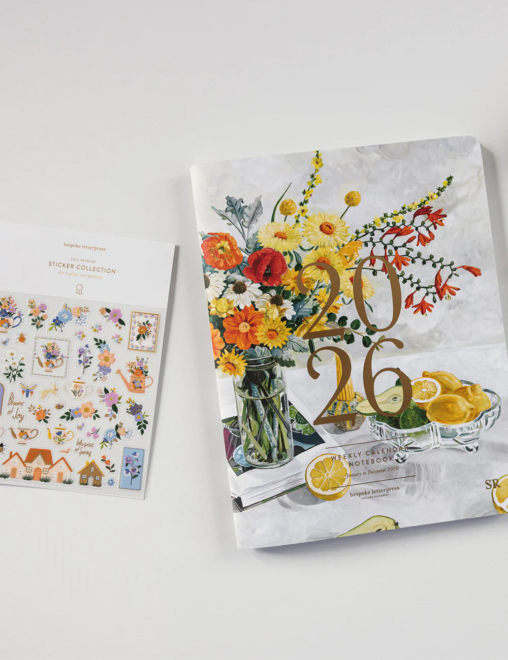 Bespoke Letterpress - Blushing Spring Sticker Sheet
