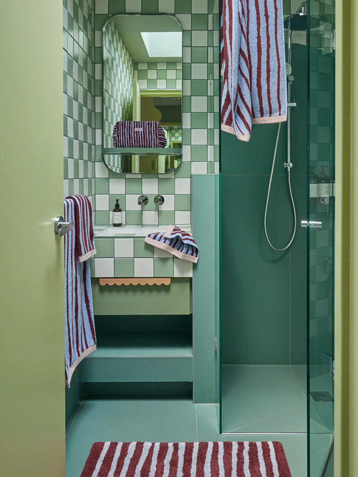 Mosey Me Strokes Bath Mat