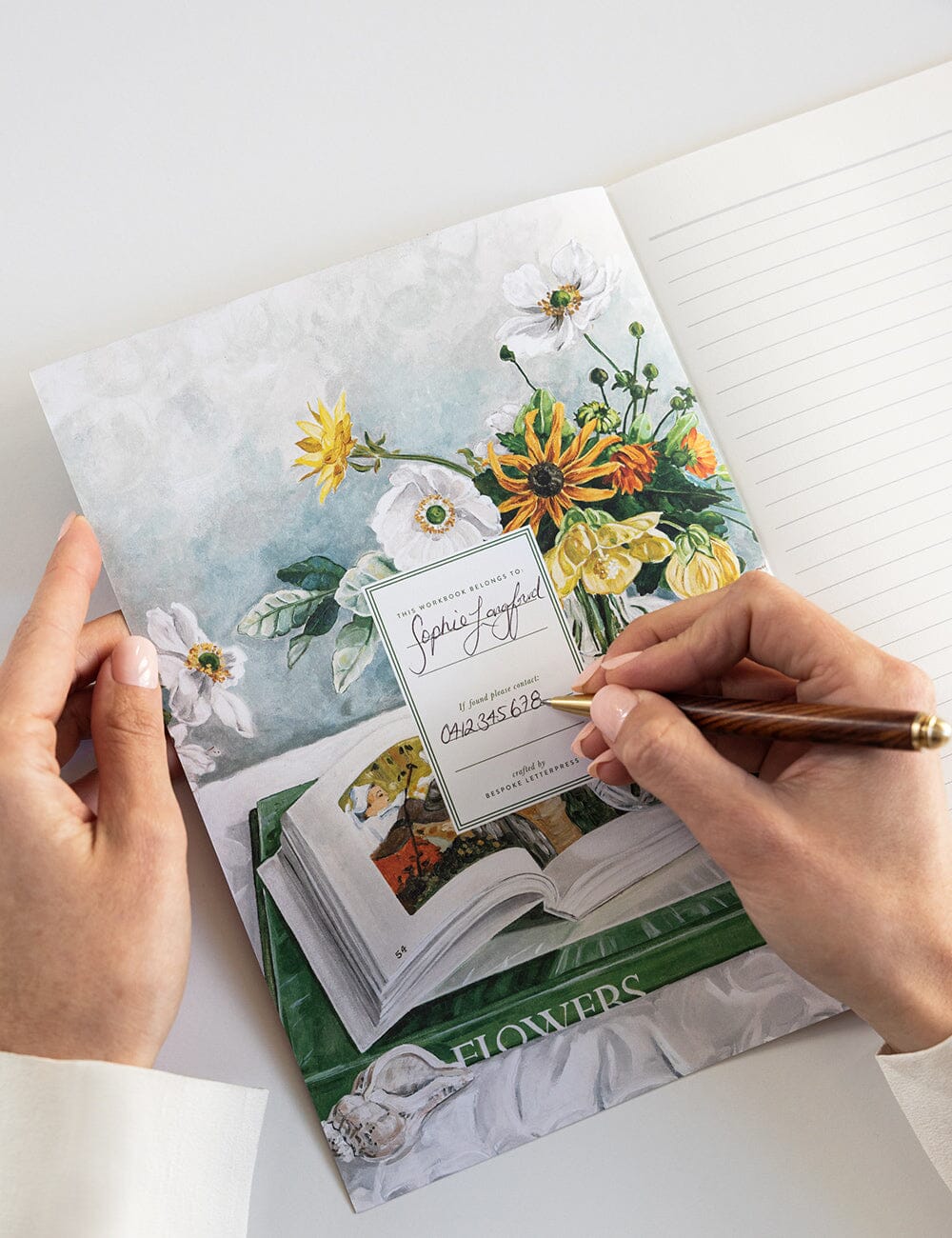 Bespoke Letterpress - April Blooms Workbook