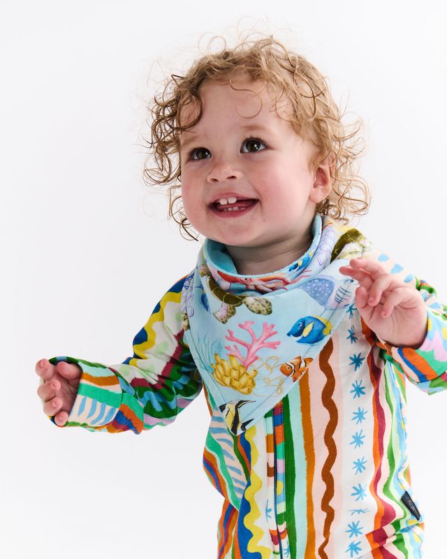 Kip and Co Baby Dribble Bib Set - Beach Baby