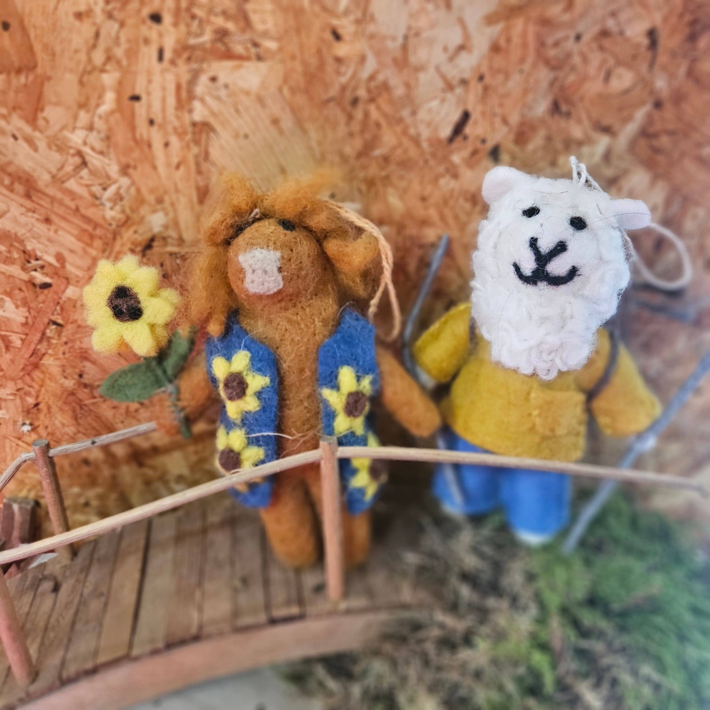 Handmade Felt Harrison the Highland Cow Hanging Decoration