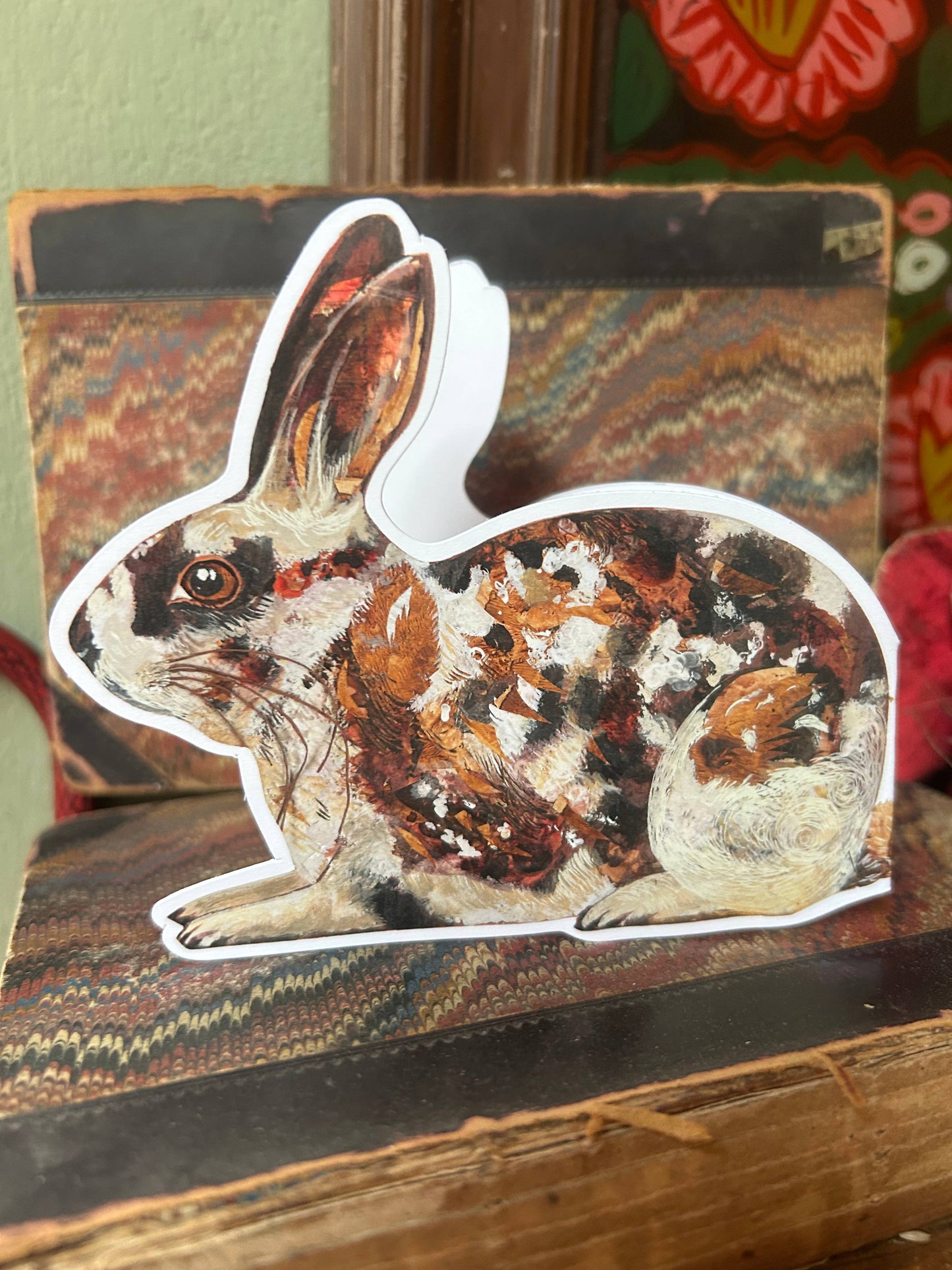 Thumper die cut blank greeting card