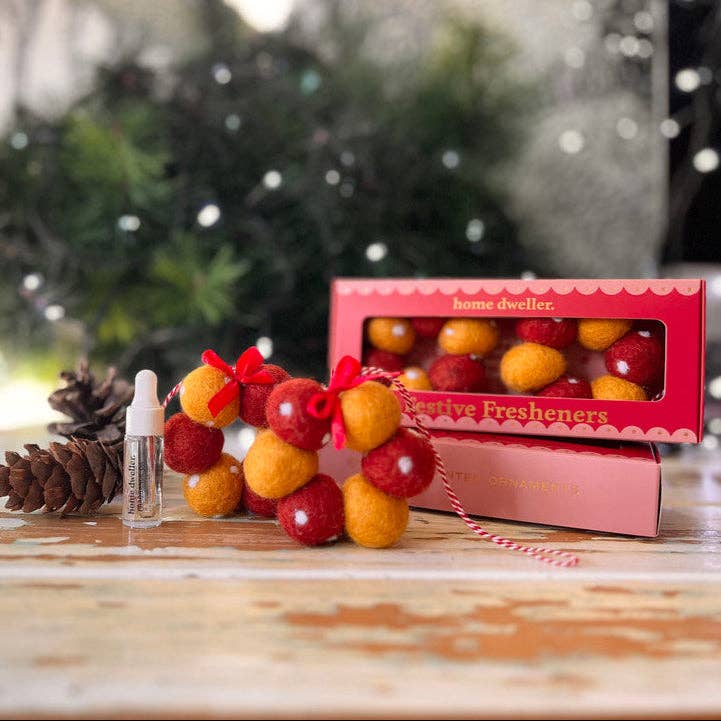 Festive Fresheners - POLKA DOTS - Reusable Scented Ornaments