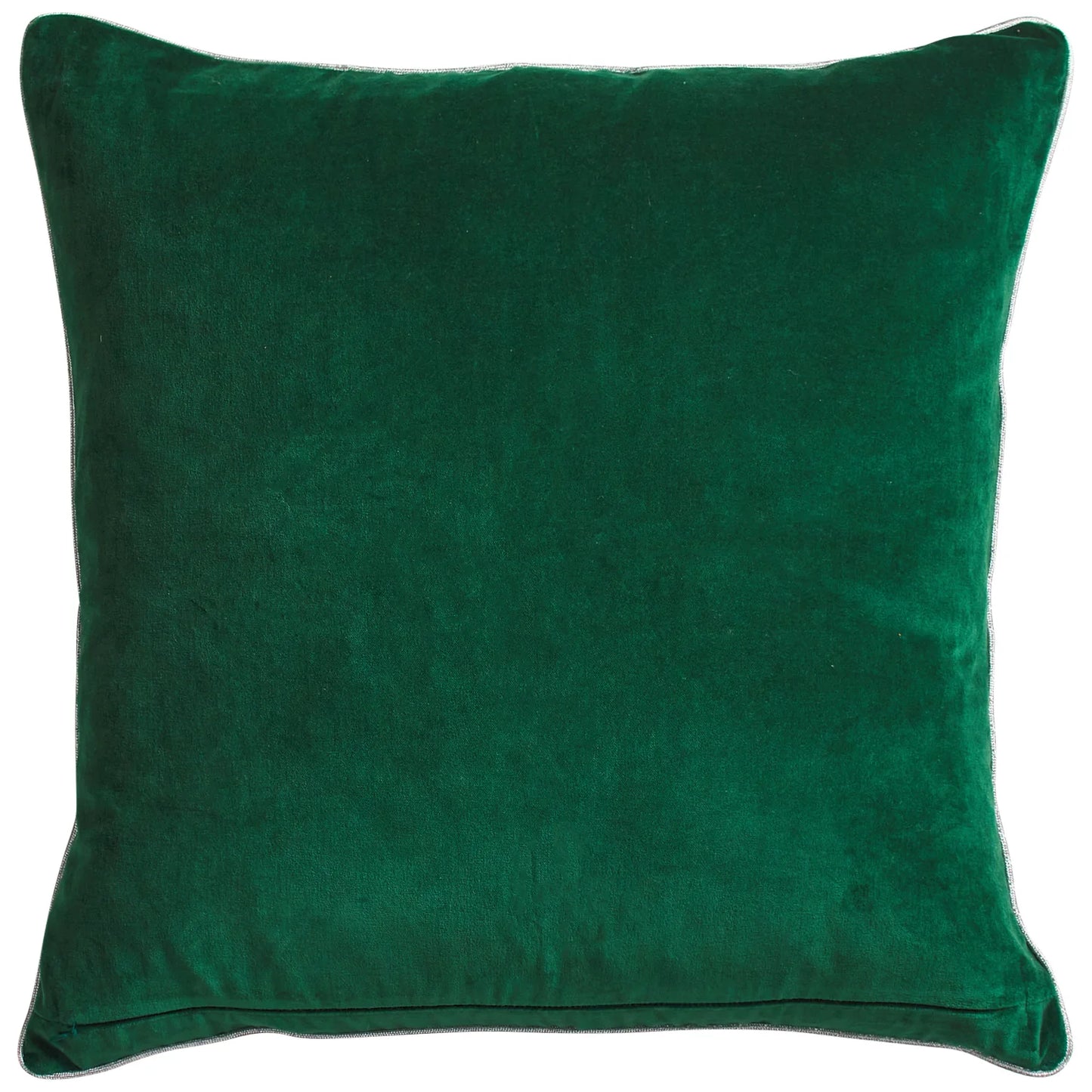 Ines Velvet Cushion - Verdant