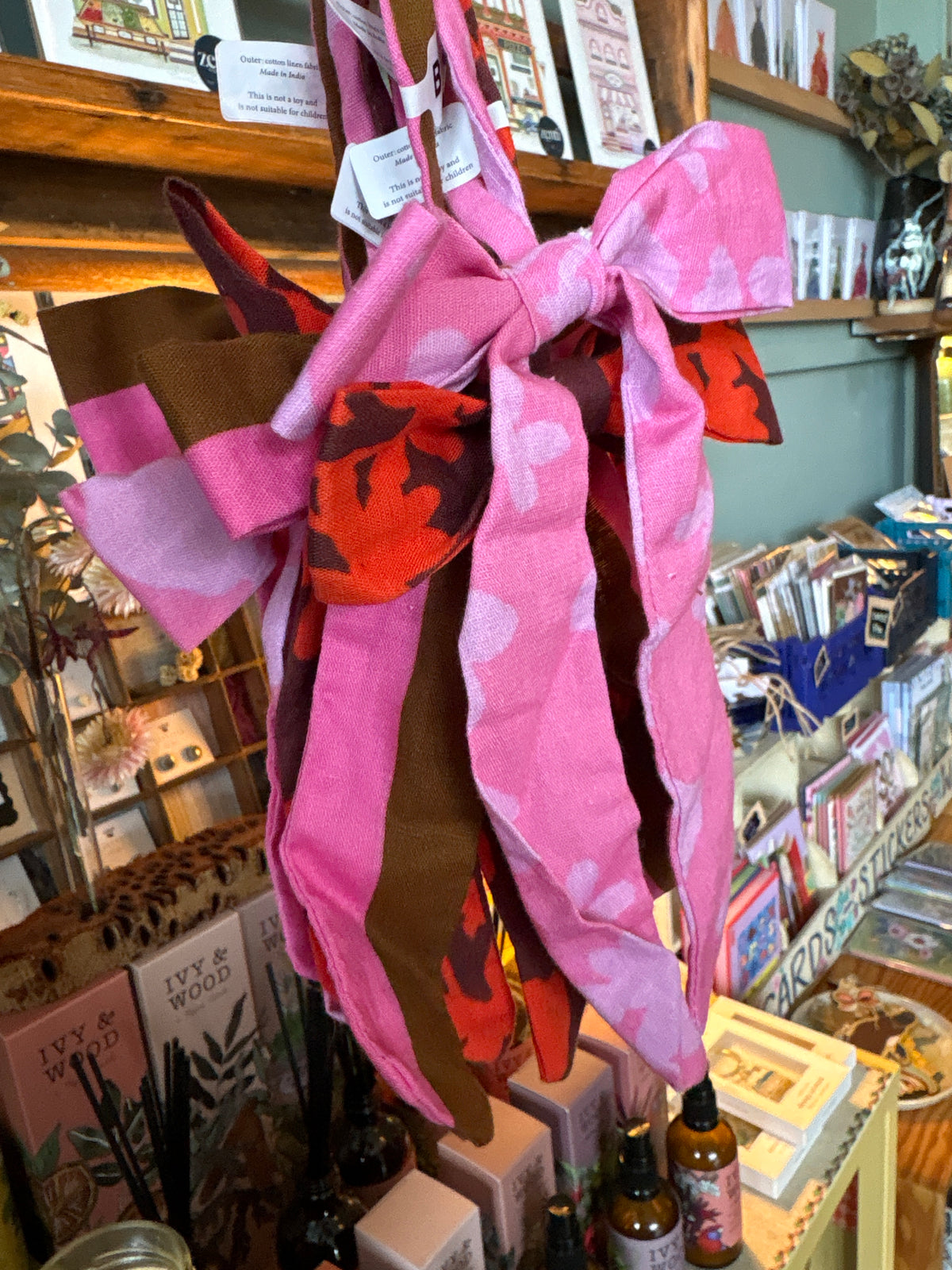 Bonnie and Neil Linen Bow Decoration Set - PINK MIXED