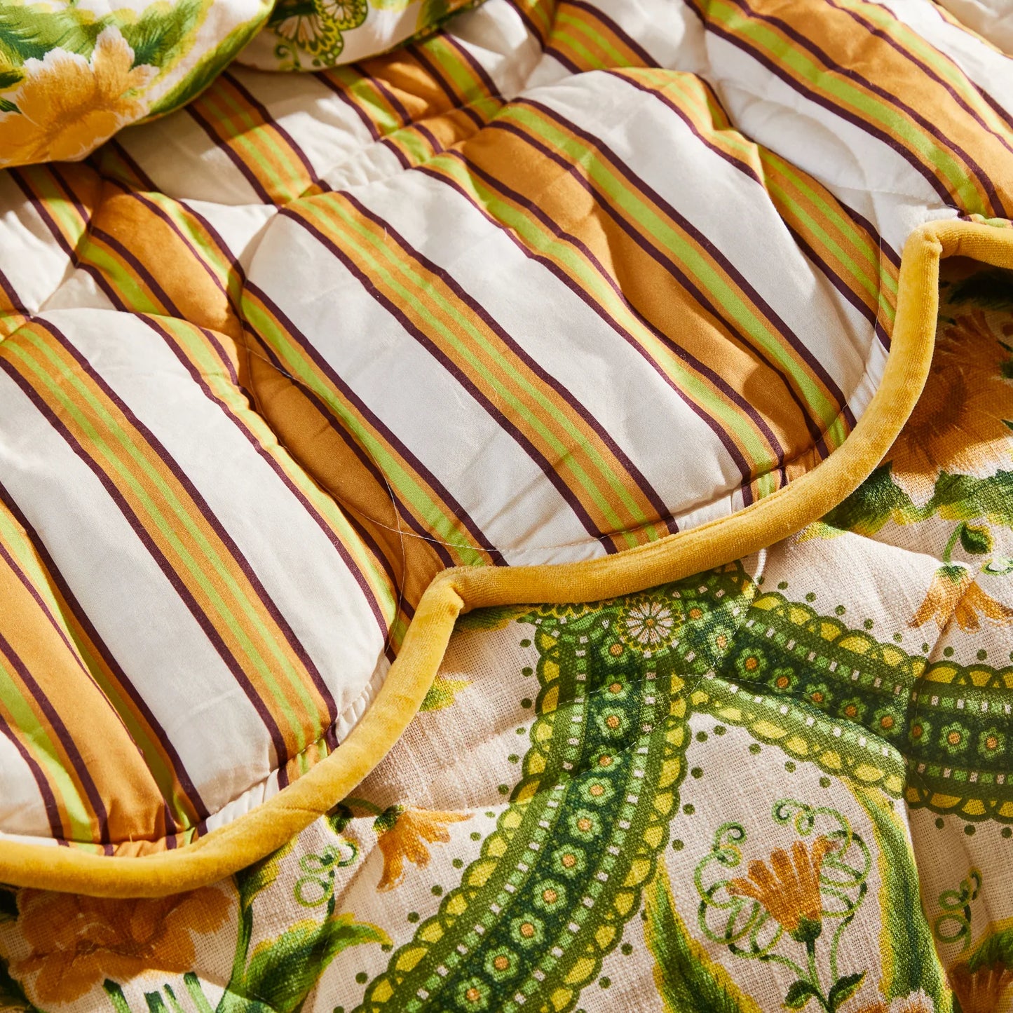 Sage x Clare - Margaret Scalloped Quilted Coverlet