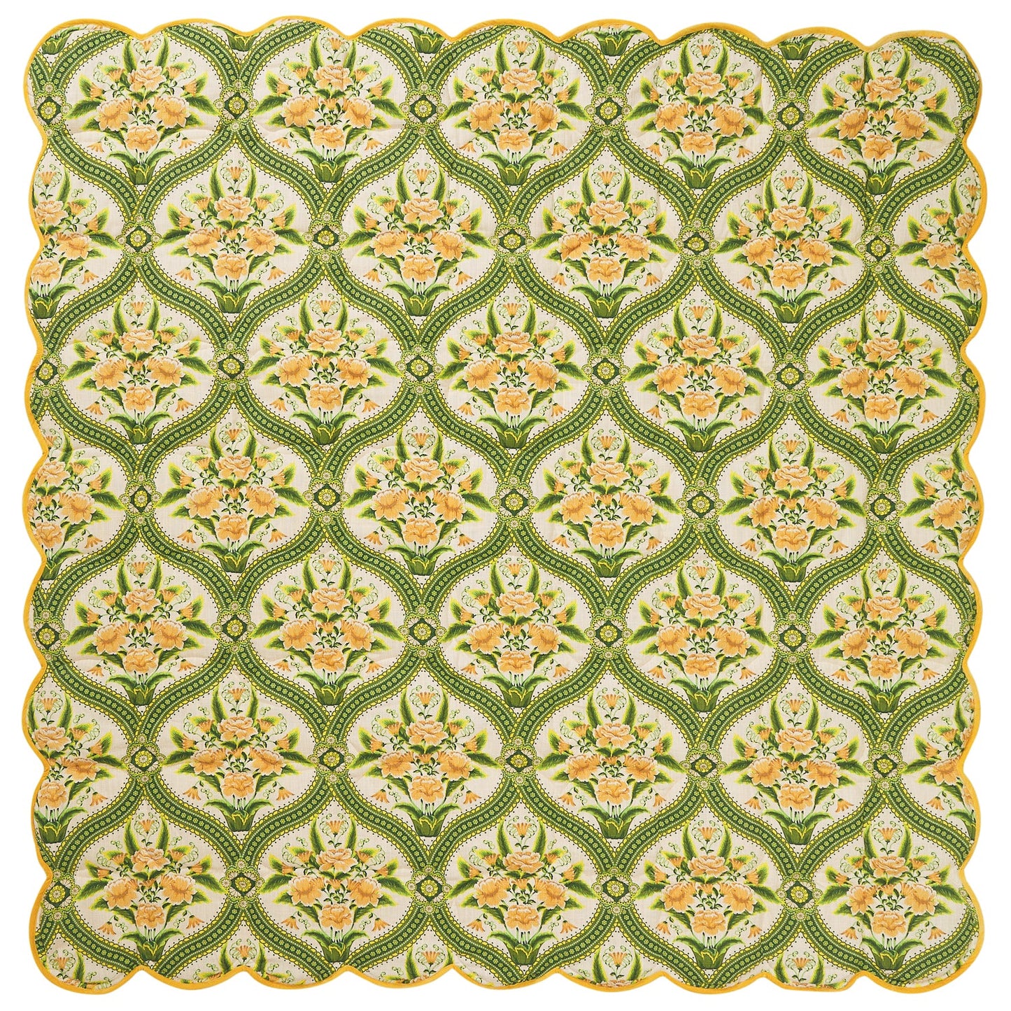 Sage x Clare - Margaret Scalloped Quilted Coverlet