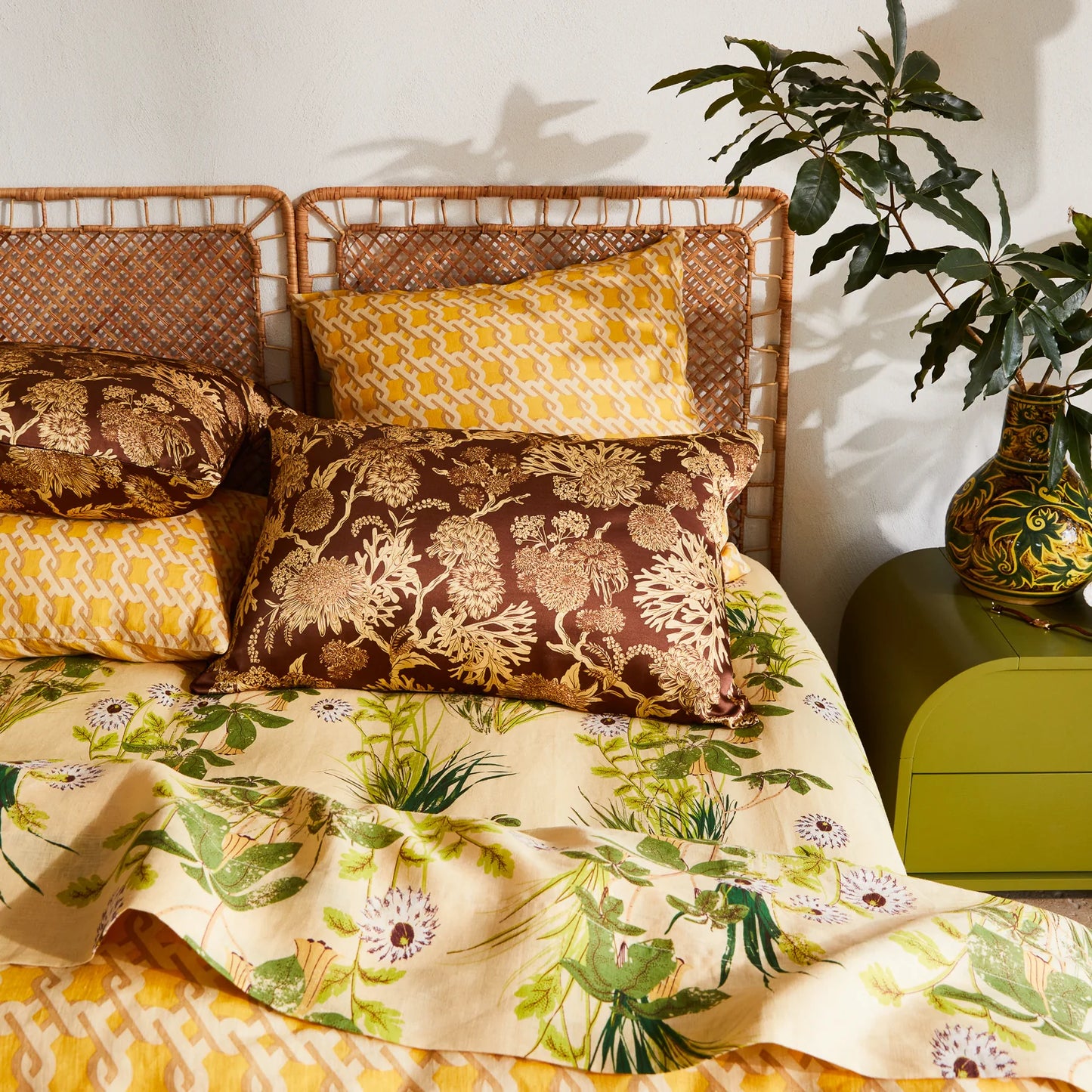 Sage and Clare Silk Pillowcase - Delphine Dolce