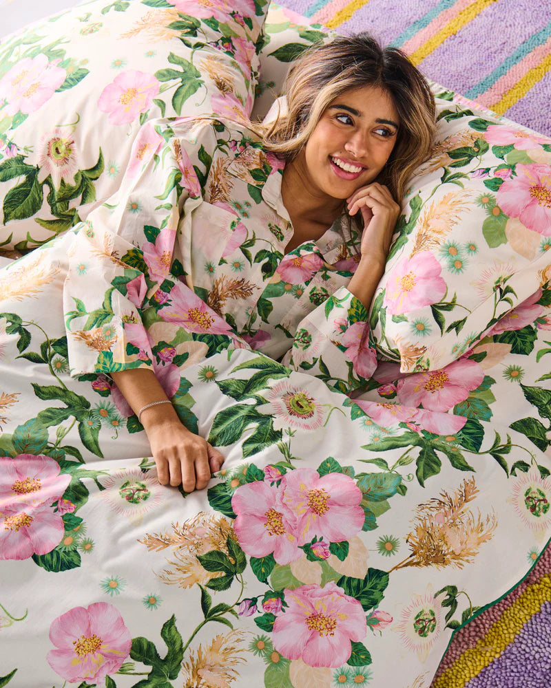 Kip and Co Long Sleeve Cotton Pjs - Sunday Stroll