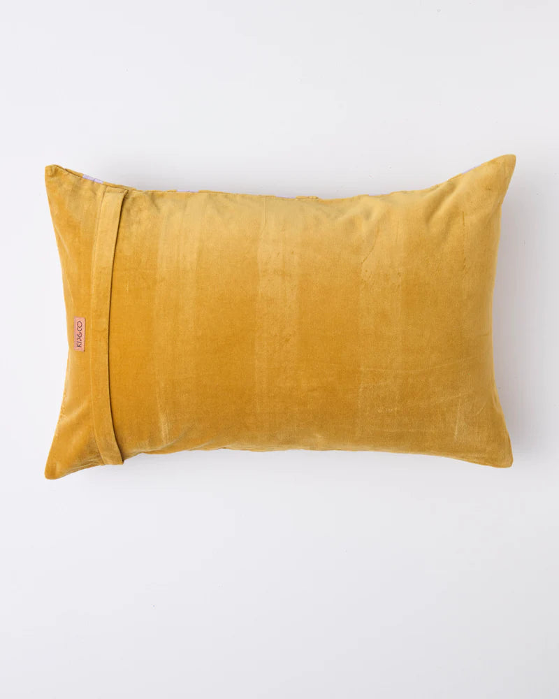 Velvet Stripe Cushion - various colours
