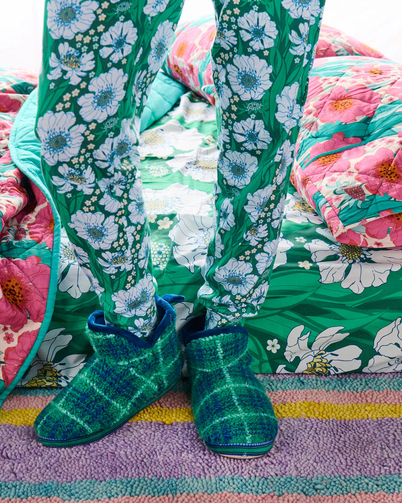 Kip and Co Tartan Sherpa Boots