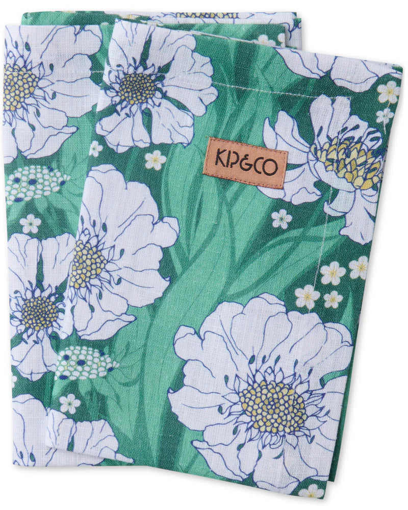 Kip and Co Linen Tumbling Flowers Napkin Set