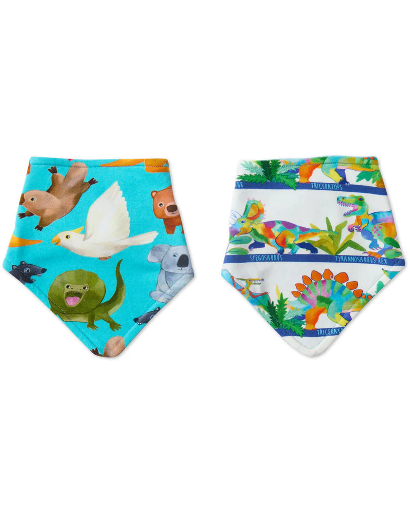 Kip and Co Baby Dribble Bib Set - various designs