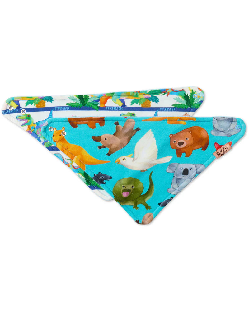Kip and Co Baby Dribble Bib Set - various designs