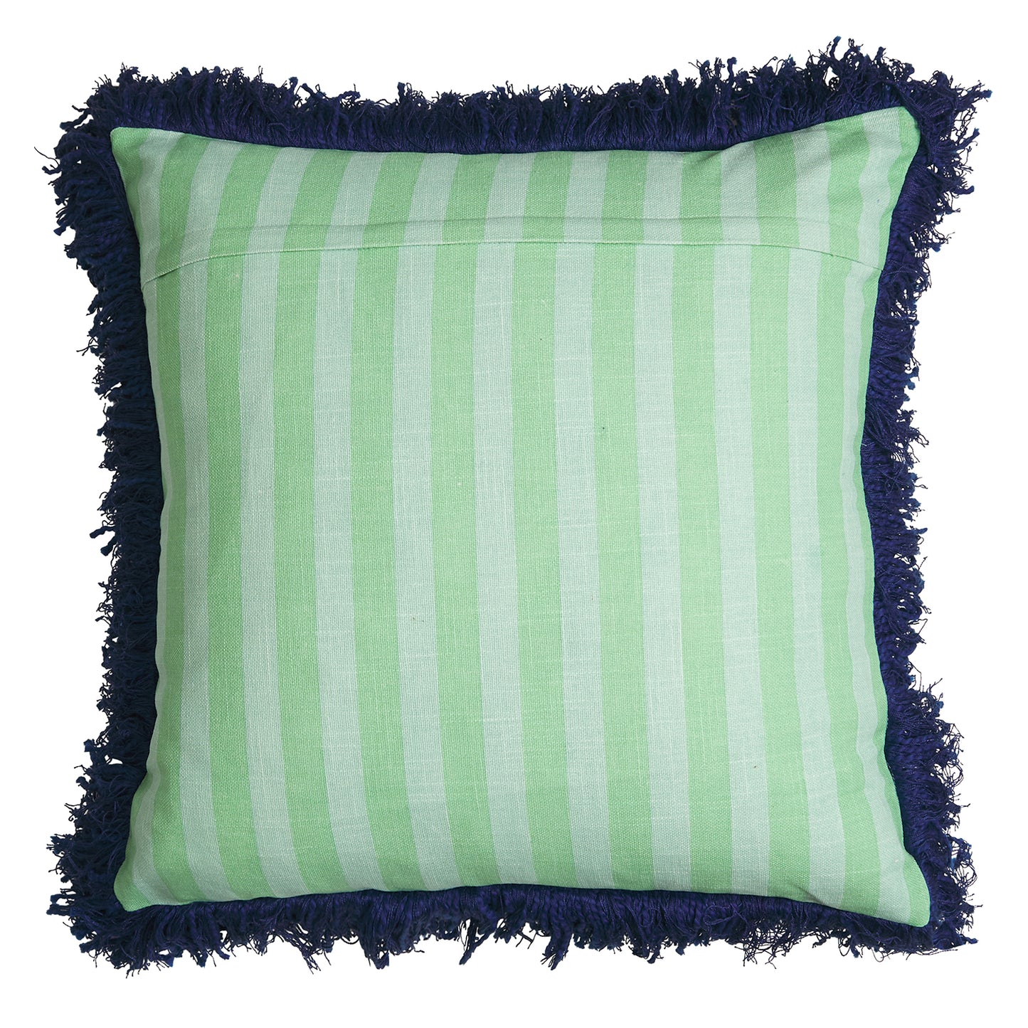 Sage and Clare Annette Embroidered Cushion - Jade