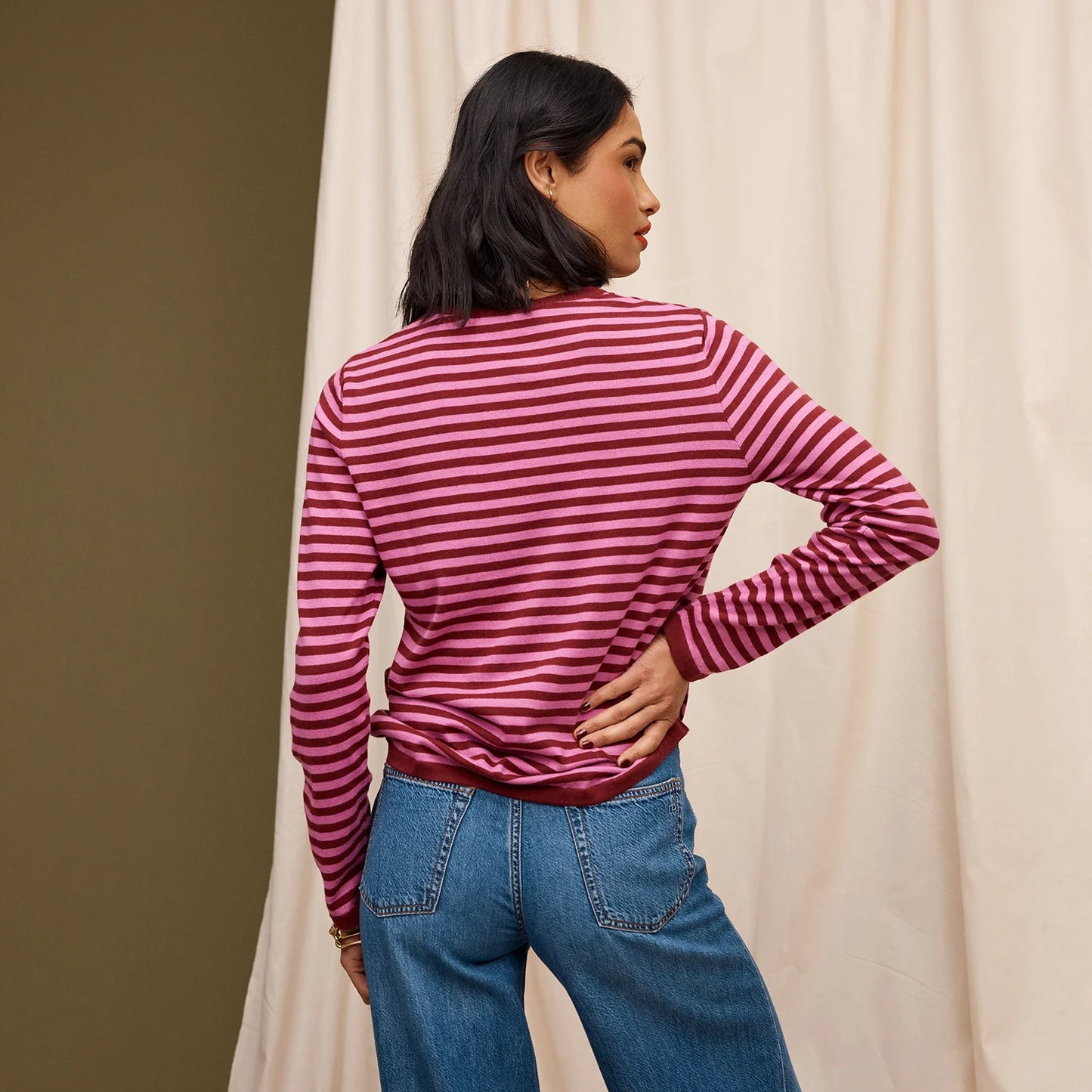 Sage and Clare Pierre Knit Top - Fuchsia