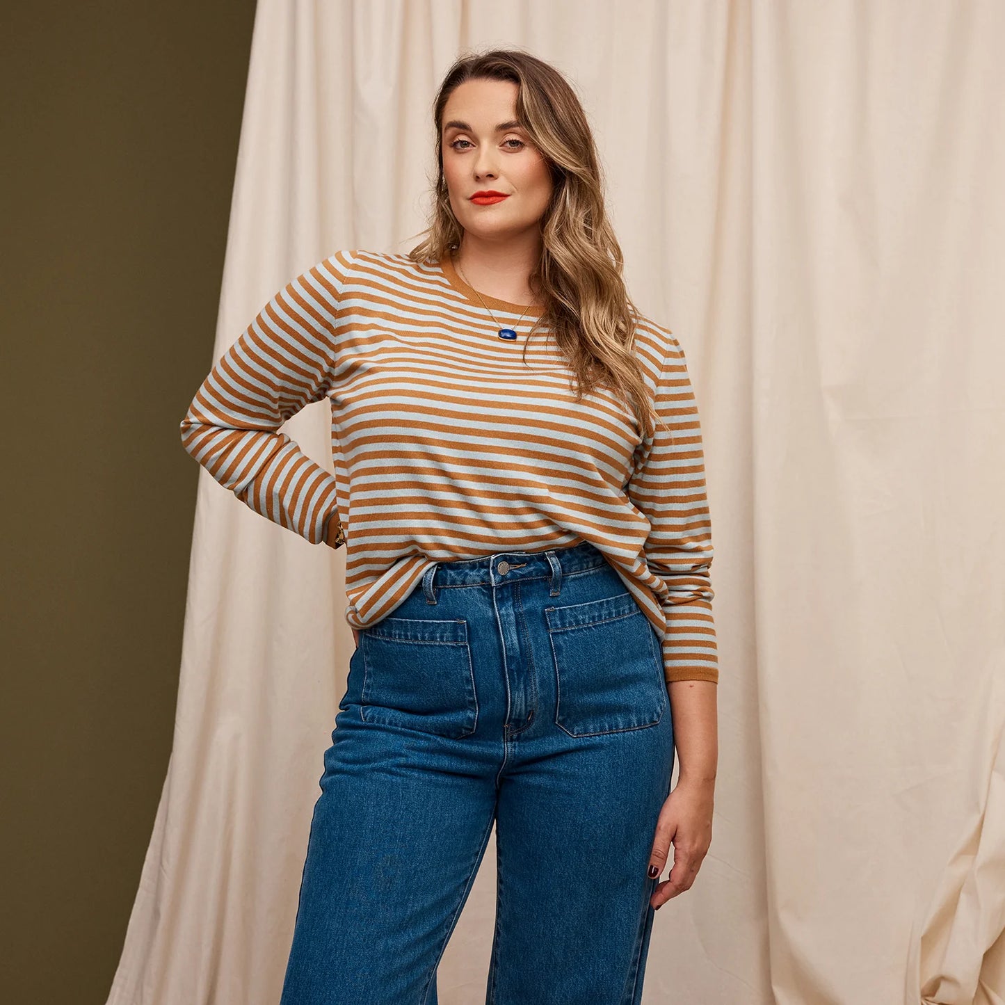Sage and Clare Pierre Knit Top - Copper