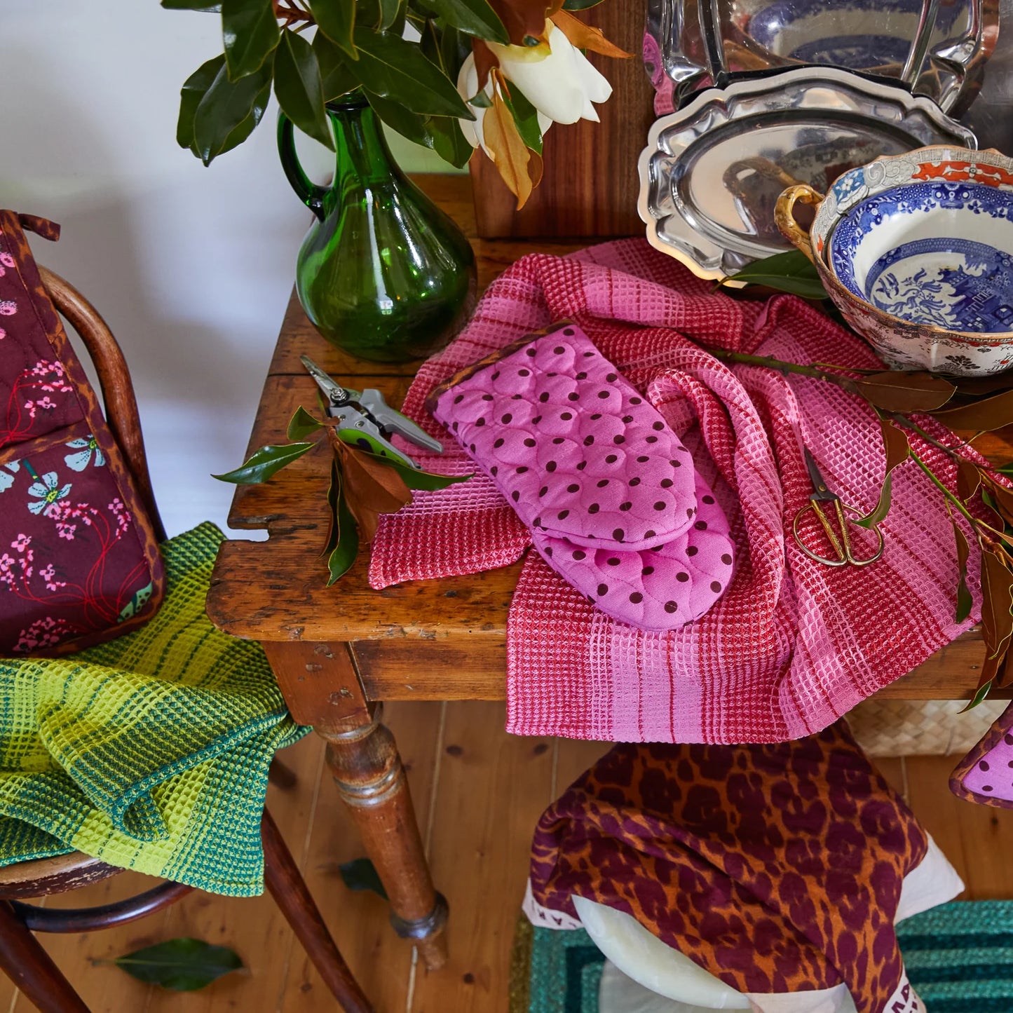 Sage and Clare Paige Oven Mitt Set