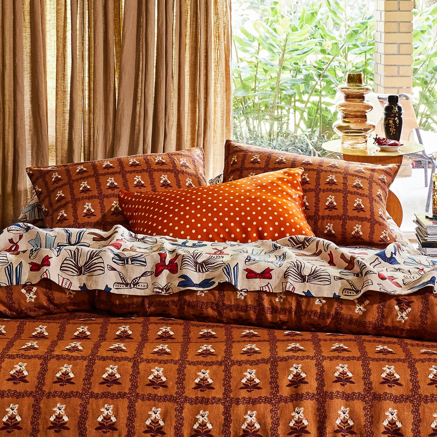 Sage and Clare Paige Silk Pillowcase - various colours