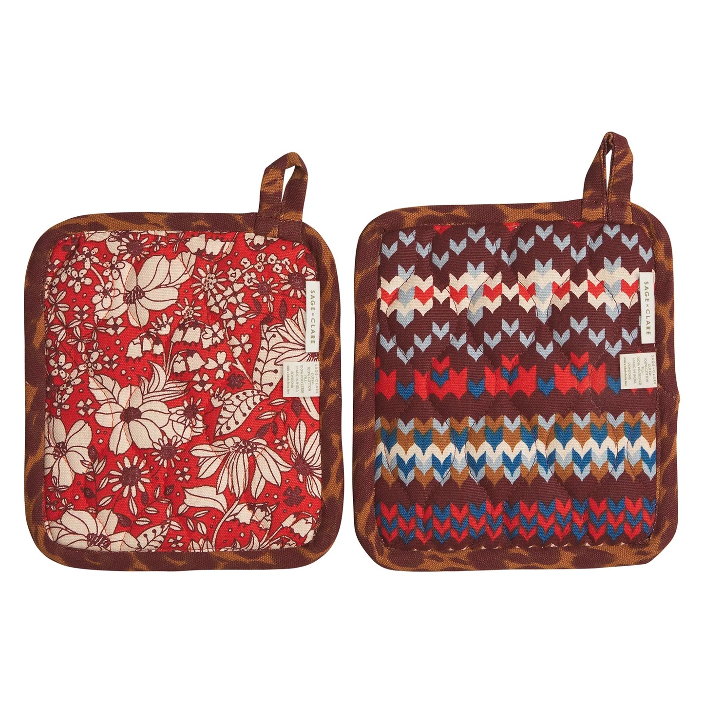 Sage and Clare Evette Pot Holders