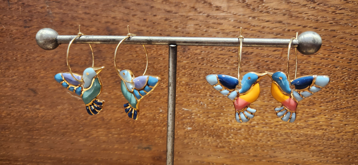 Small Hummingbird Earrings